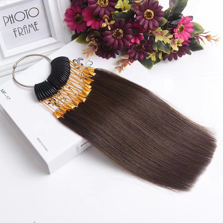 Wig Dyeing Color Plate Real Hair Styling Practice Tool