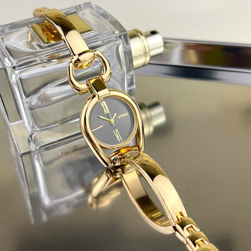 Vintage Button Bracelet Watch Fashion Quartz Women's Wristwatch. - Price Value Store