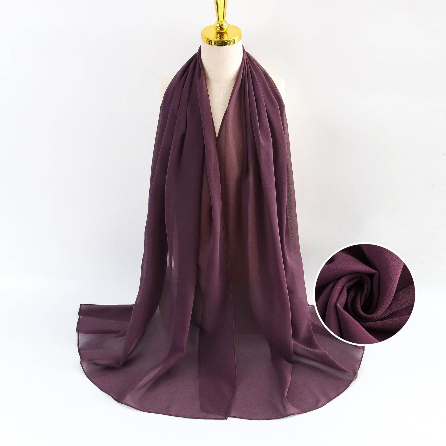 Elegant Pearl Chiffon Scarf for Women - Price Value Store