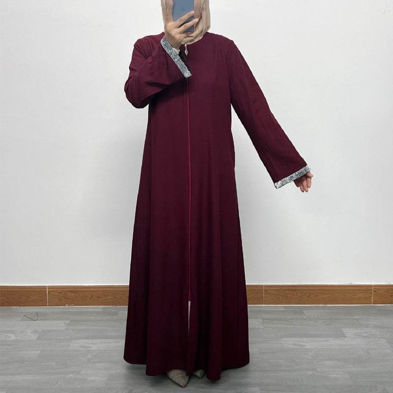 Zippered cardigan robe - Price Value Store