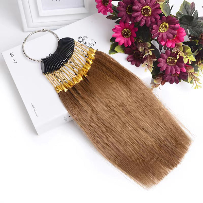 Wig Dyeing Color Plate Real Hair Styling Practice Tool