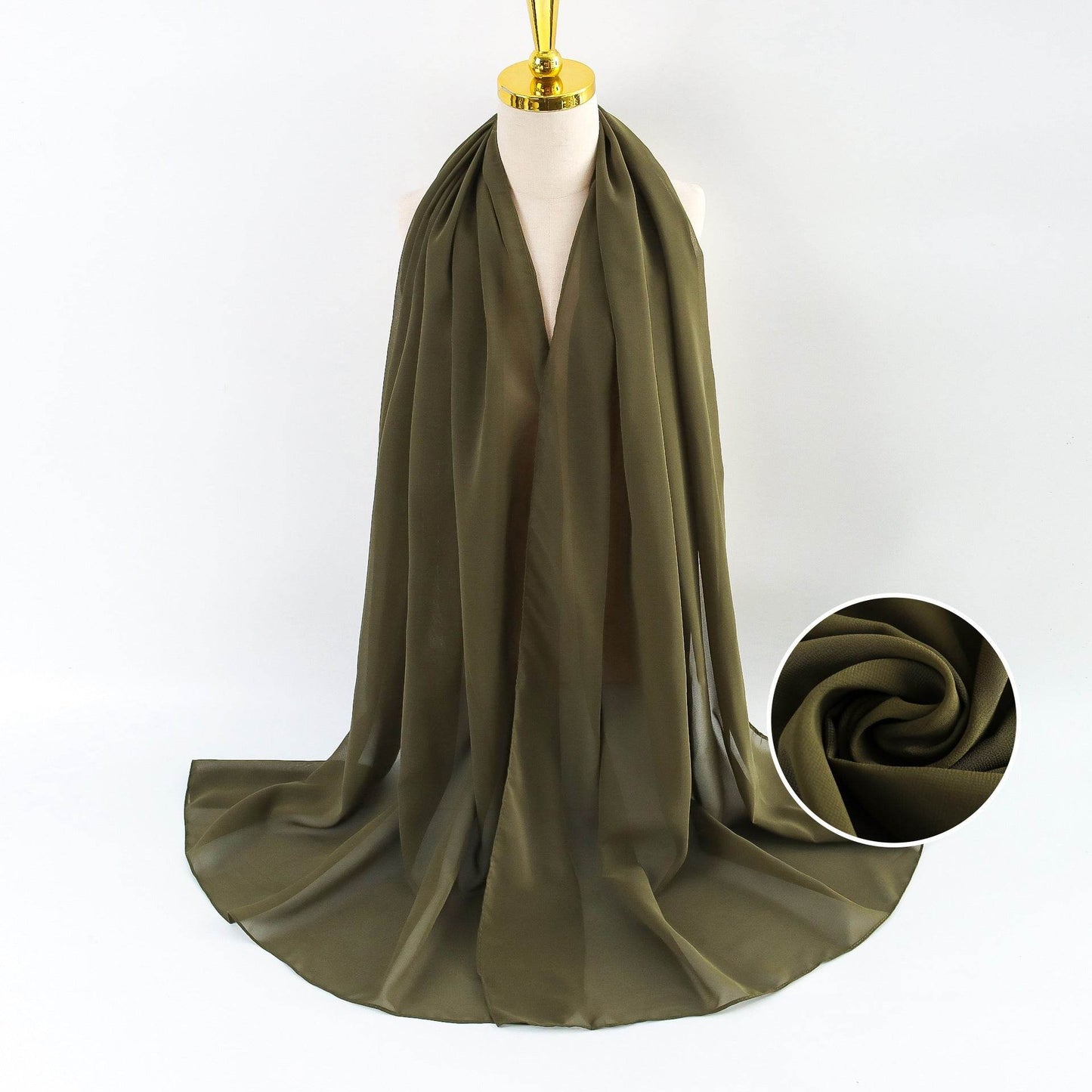 Elegant Pearl Chiffon Scarf for Women - Price Value Store