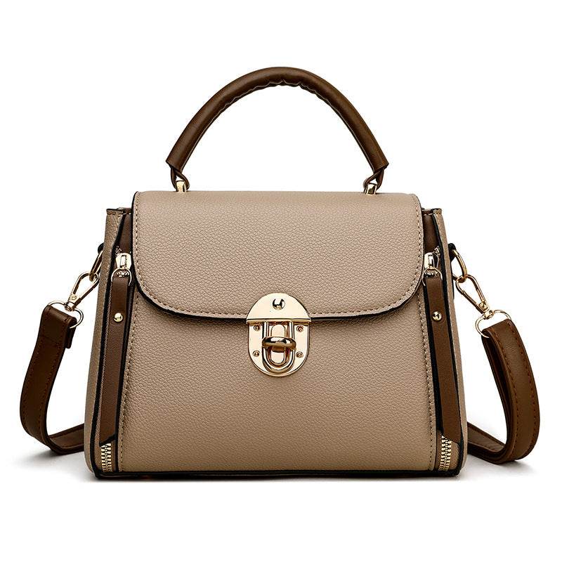Women's Fashion PU Lock Large Capacity Shoulder Crossbody Bag - Price Value Store