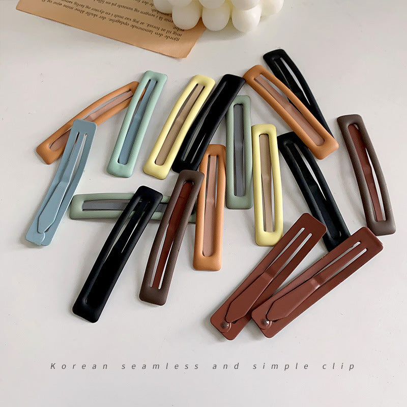 Matte Push-Type Long Hair Clips