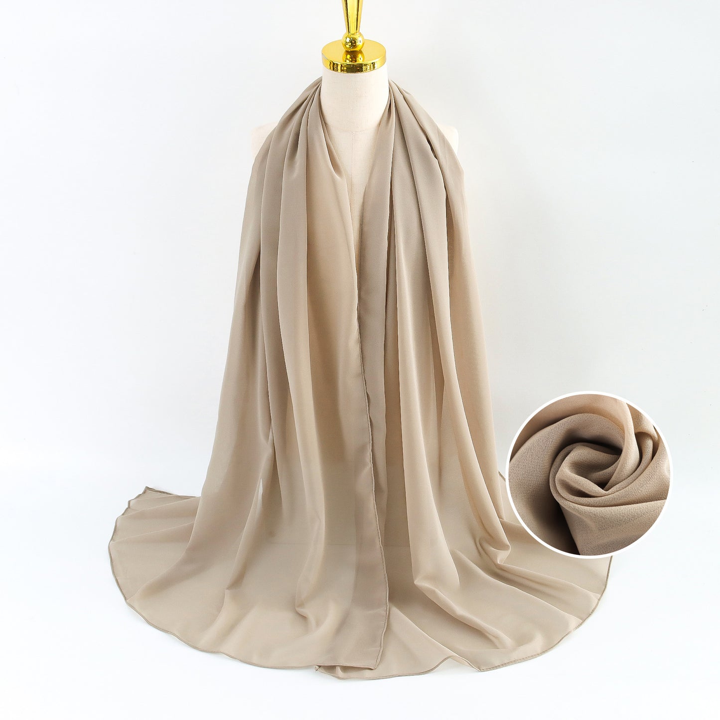 Elegant Pearl Chiffon Scarf for Women - Price Value Store