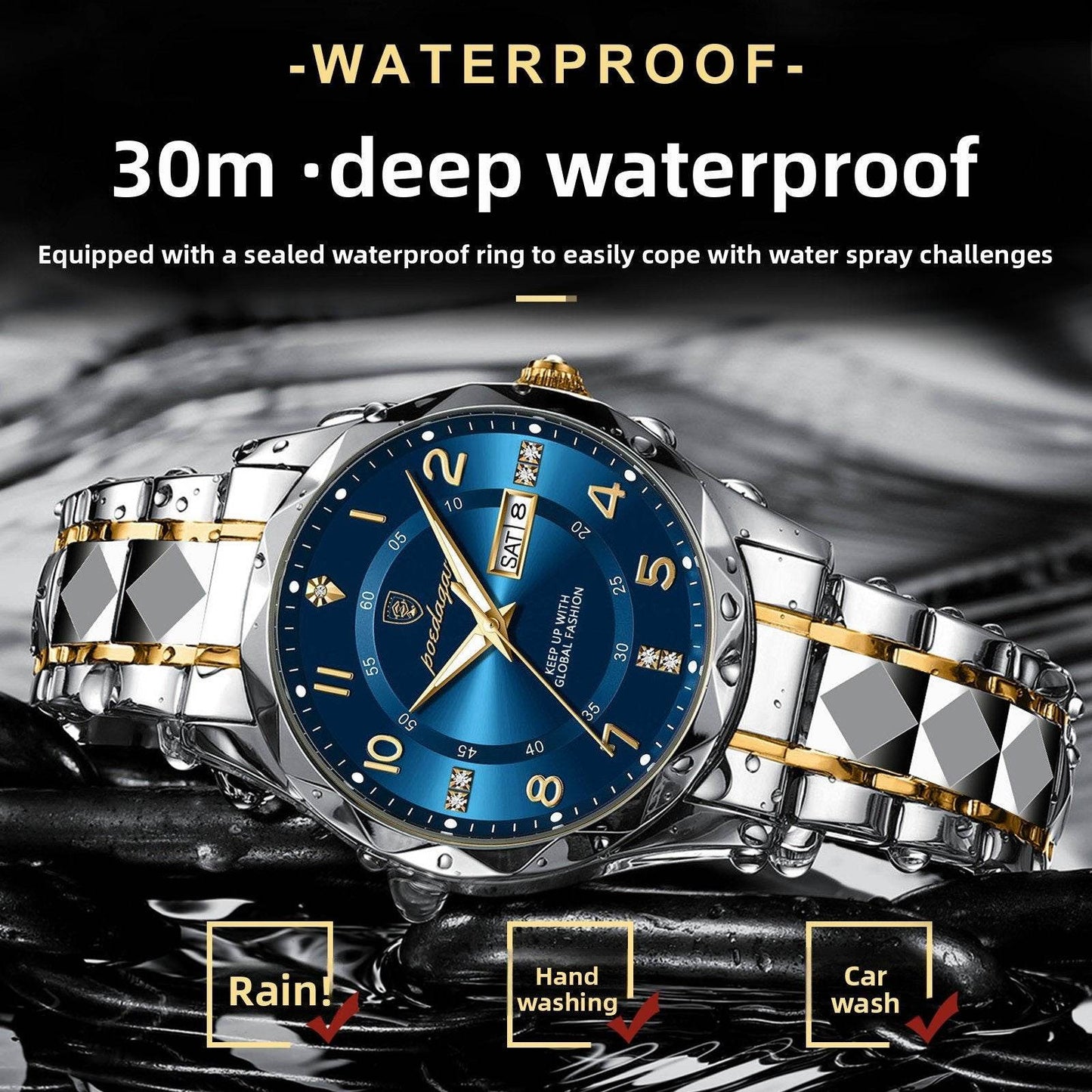 Waterproof luminous watch for men - Price Value Store