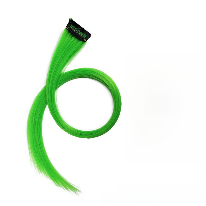 Colorful Hair Extension Piece High Temperature Silk