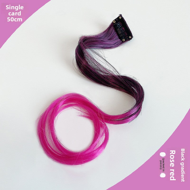 Colorful Curly Hair Piece Wig for Women