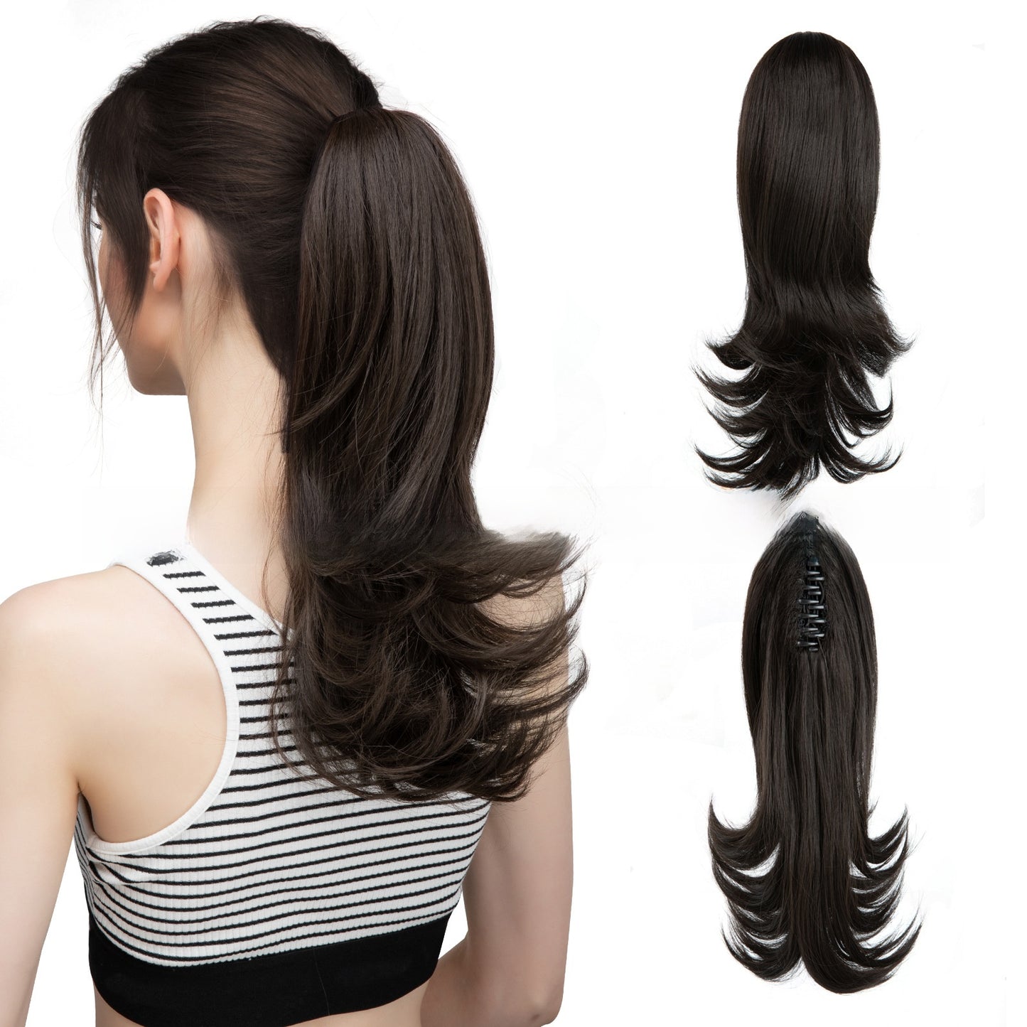 Synthetic Hair Clip-on Ponytail