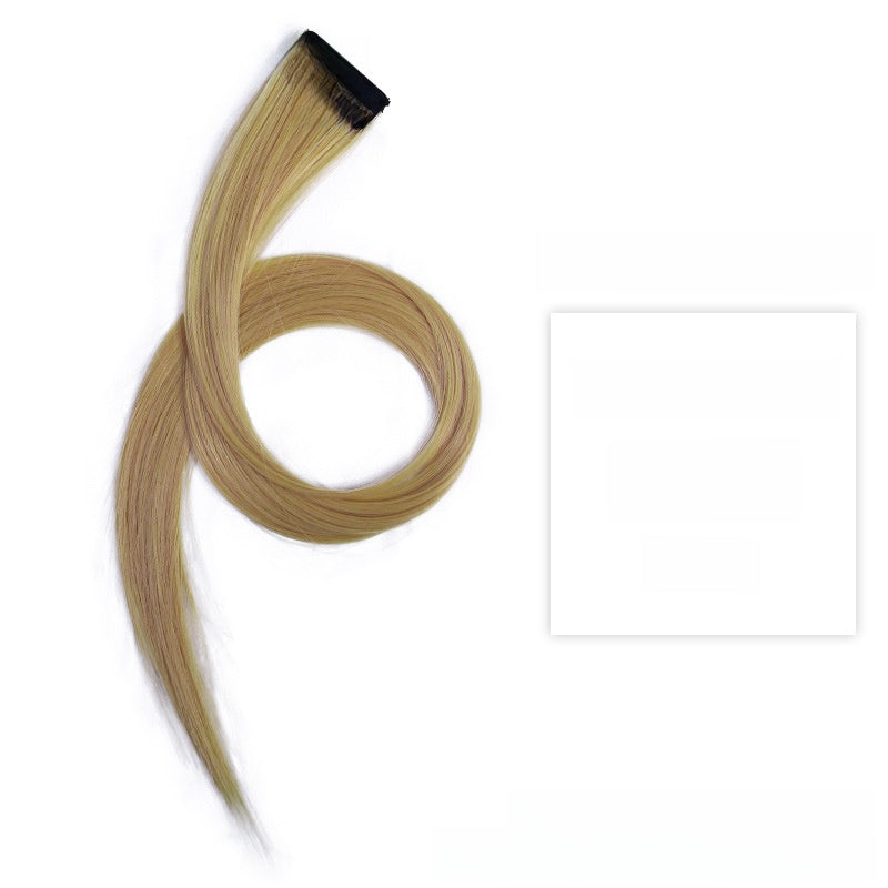 Colorful Hair Extension Piece High Temperature Silk
