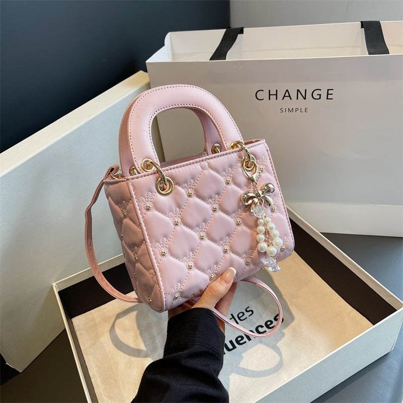 Elegant Lady Dior Style Handbag ? Chic Textured Shoulder & Tote Bag - Price Value Store