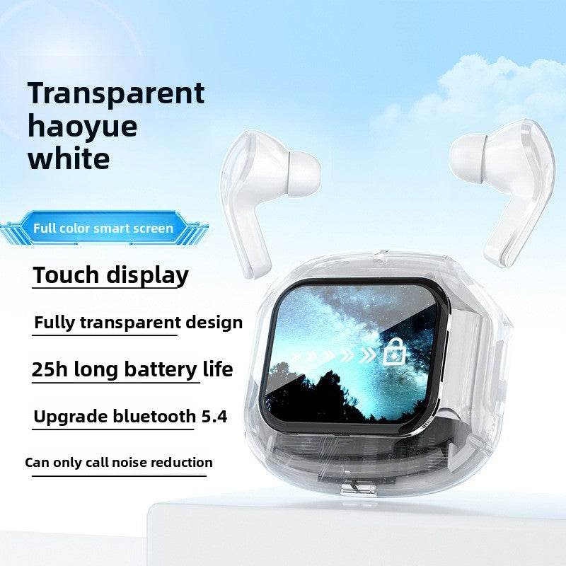Transparent LCD Bluetooth Headset with Noise Cancellation - Price Value Store