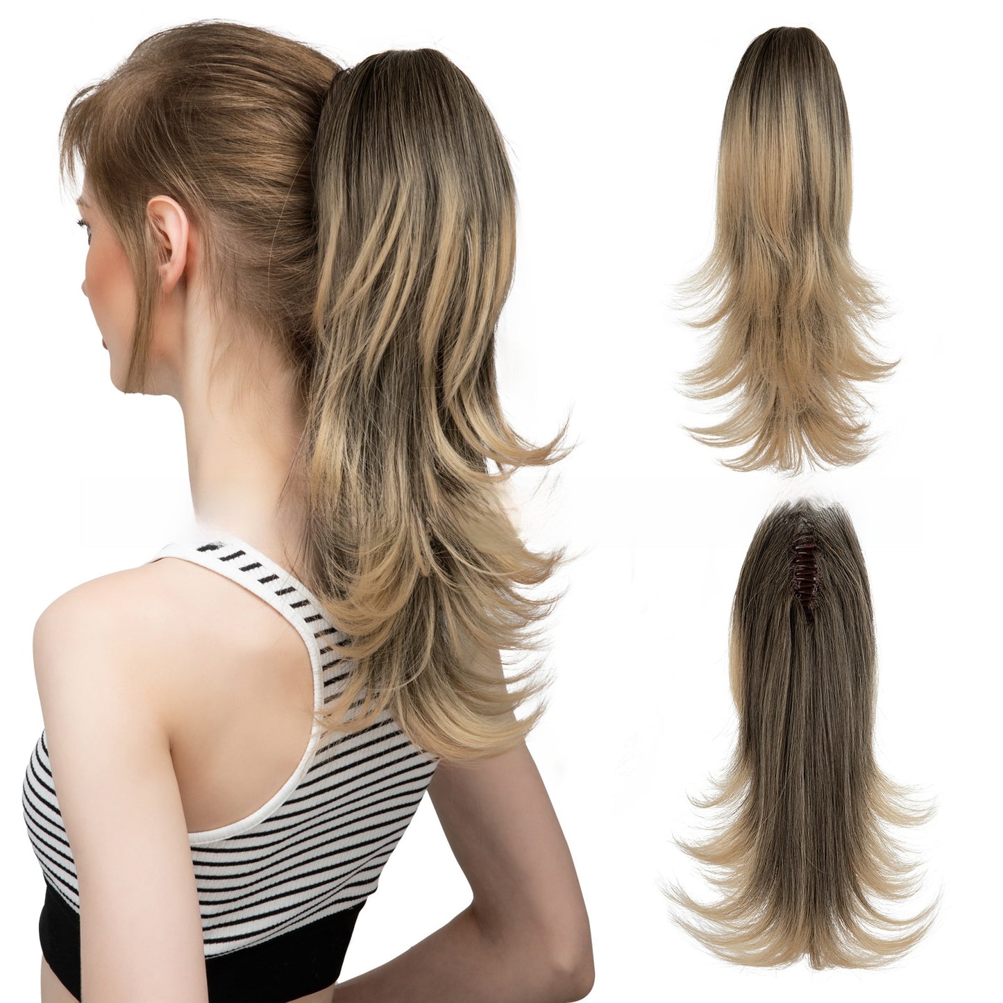 Synthetic Hair Clip-on Ponytail