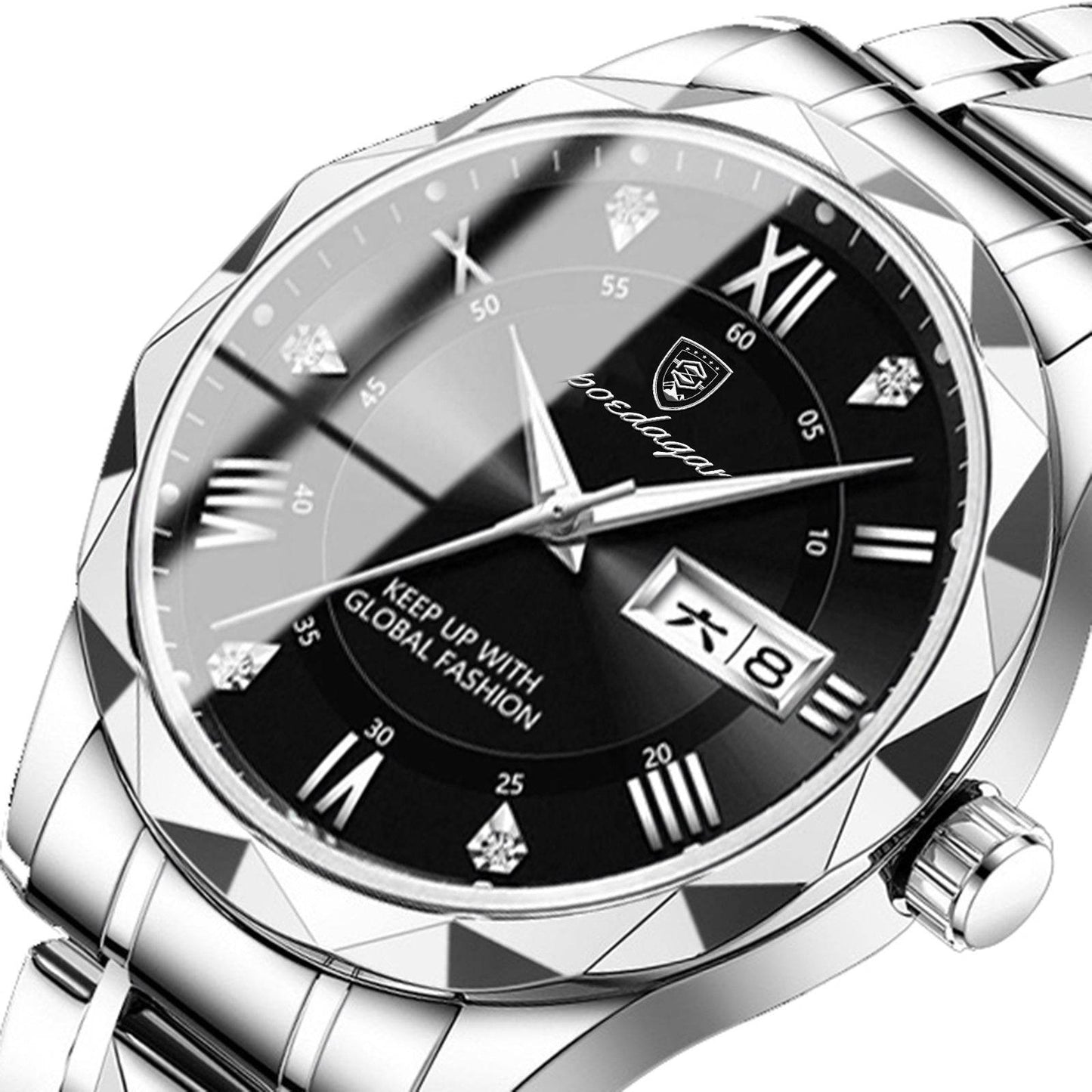 Swiss Brand Waterproof Luminous Men's Quartz Watch - Price Value Store