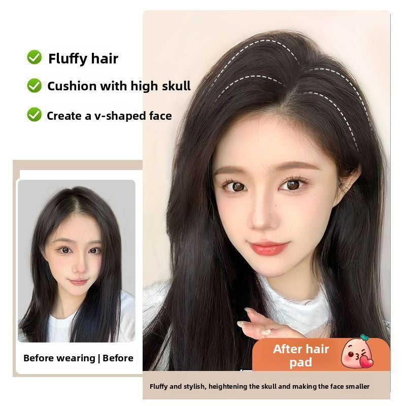Seamless Invisible Hair Topper Volumizer for Thickening Roots