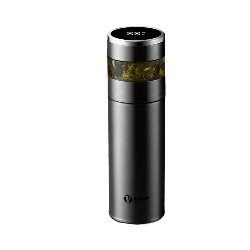 Smart Temperature Display Vacuum Insulated Cup with Tea Strainer - Price Value Store