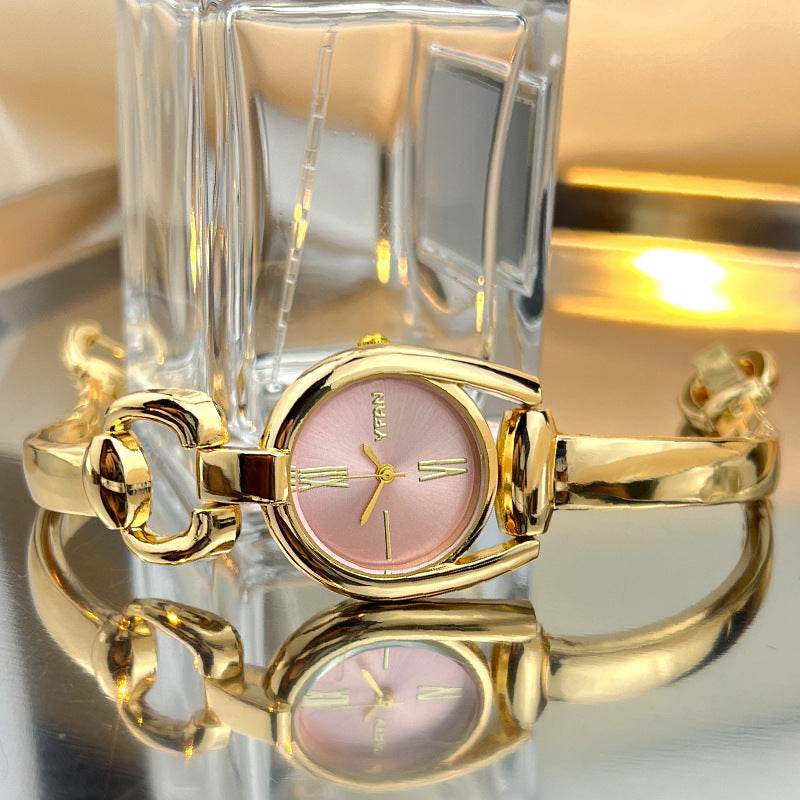 Vintage Button Bracelet Watch Fashion Quartz Women's Wristwatch. - Price Value Store