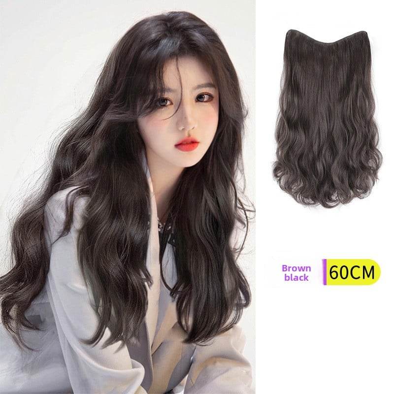 V-Shaped Fluffy Synthetic Hair Wig ? Straight/Curly (50cm/60cm) - Price Value Store