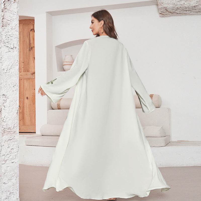 Long-sleeved cardigan with embroidery dress - Price Value Store