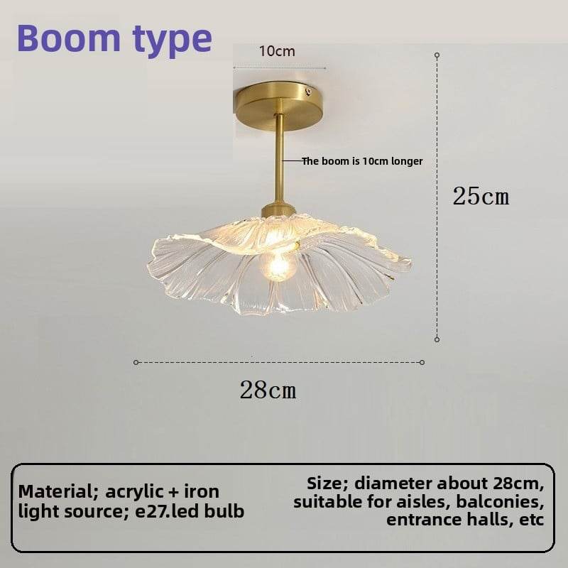 Japanese lotus leaf aisle lamp modern simple creative flower balcony corridor entrance ceiling lamp - Price Value Store