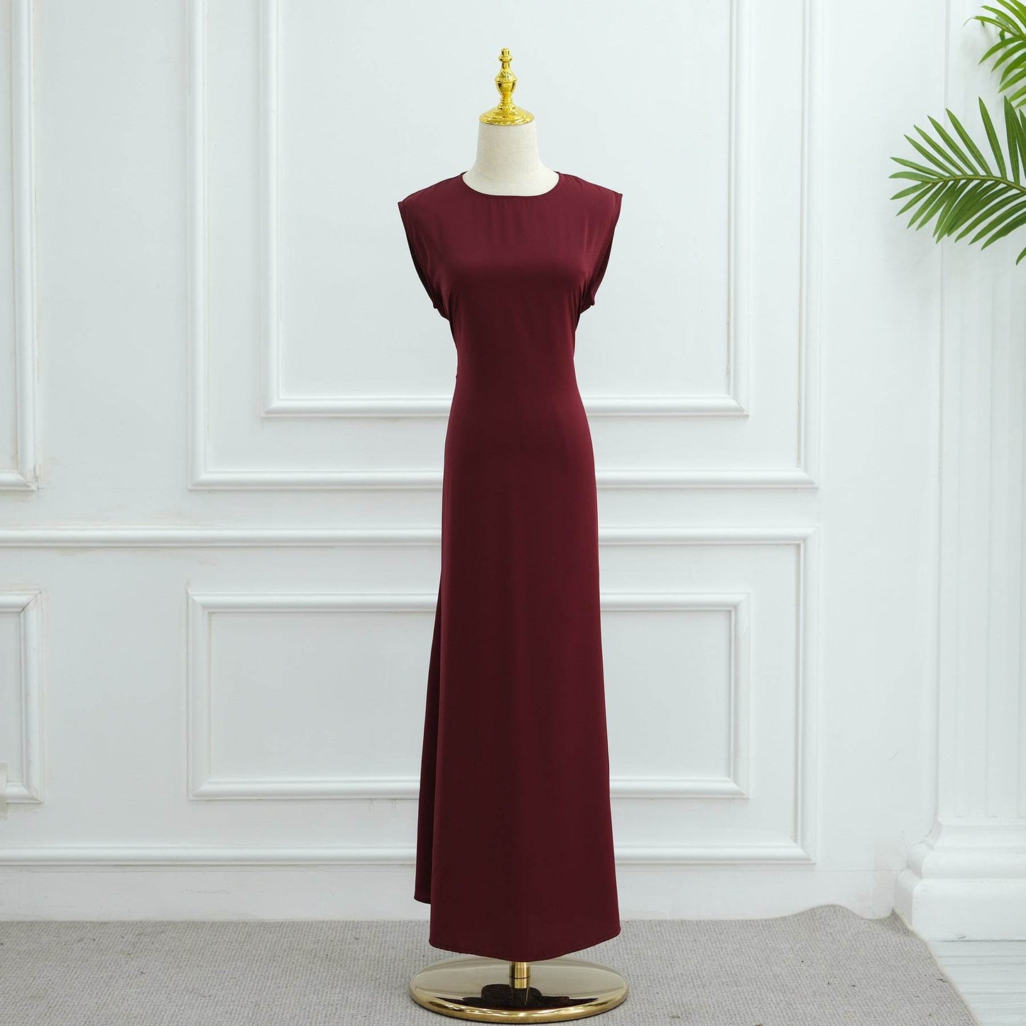 Belted long dress - Price Value Store