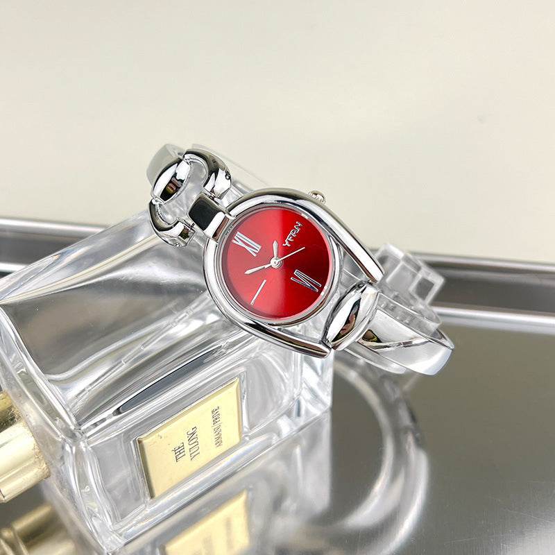 Vintage Button Bracelet Watch Fashion Quartz Women's Wristwatch. - Price Value Store