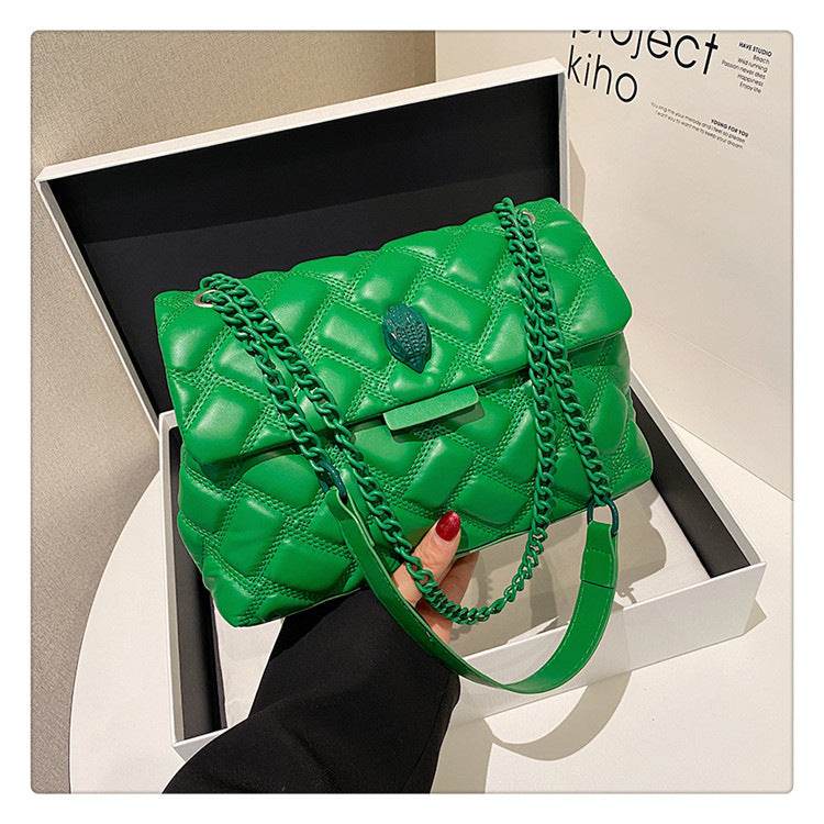 New fashion Chanel style handbag popular simple PU shoulder messenger bag daily versatile rhombus women's bag wholesale - Price Value Store
