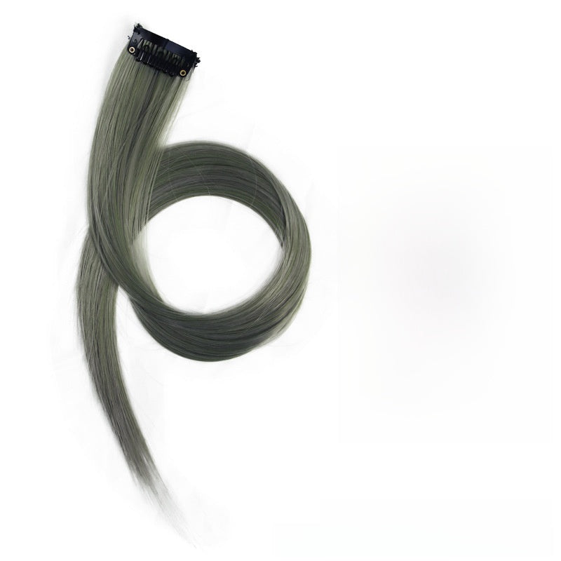 Colorful Hair Extension Piece High Temperature Silk