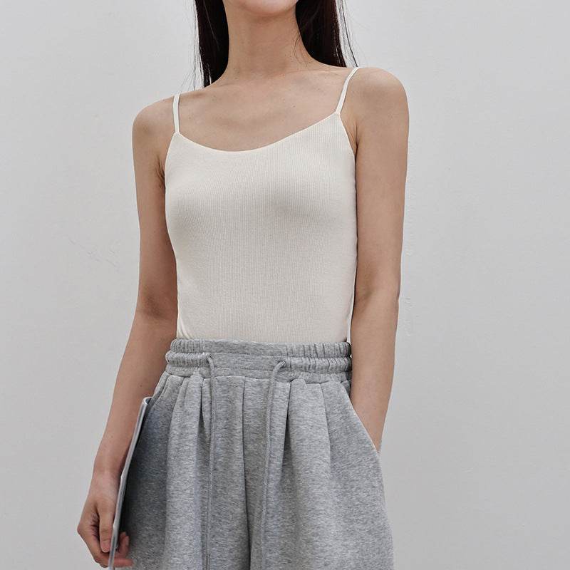 Mulberry Silk Built-in Bra Sling Vest ? Breathable & Lightweight - Price Value Store