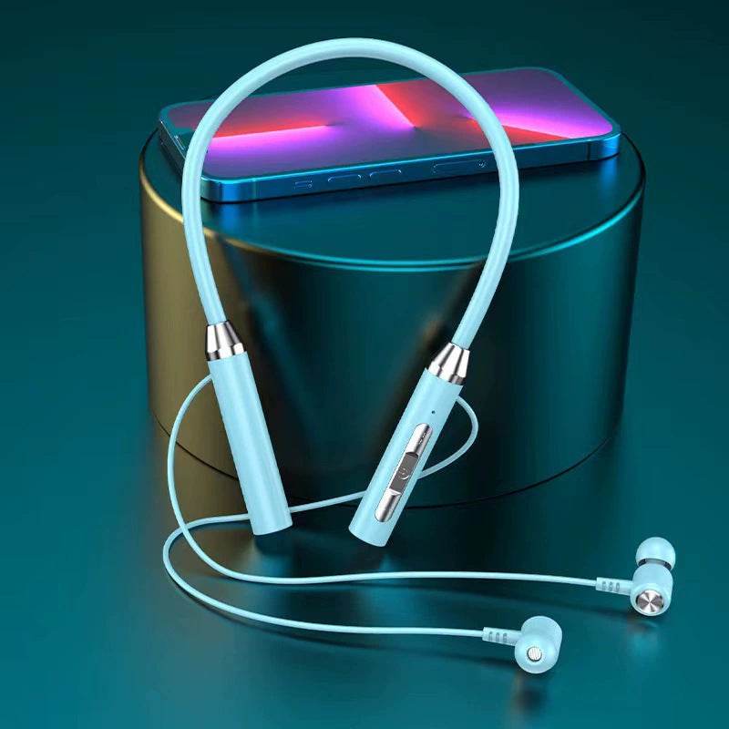 Neckband Bluetooth Headset with Noise Cancellation, Waterproof, Long Battery Life - Price Value Store