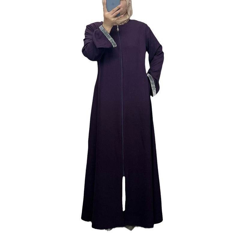 Zippered cardigan robe - Price Value Store