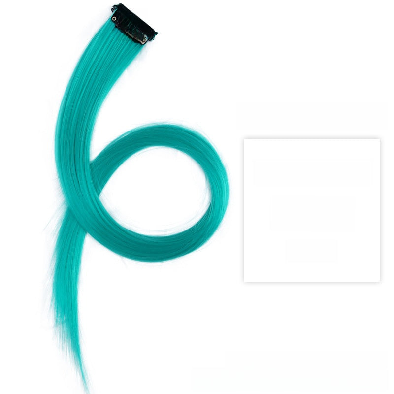Colorful Hair Extension Piece High Temperature Silk