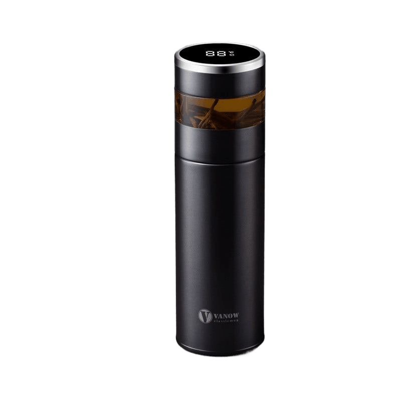 Smart Temperature Display Vacuum Insulated Cup with Tea Strainer - Price Value Store
