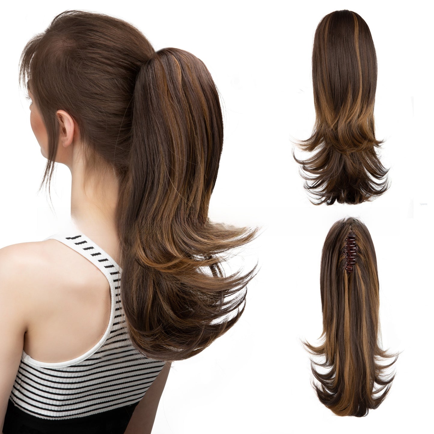 Synthetic Hair Clip-on Ponytail