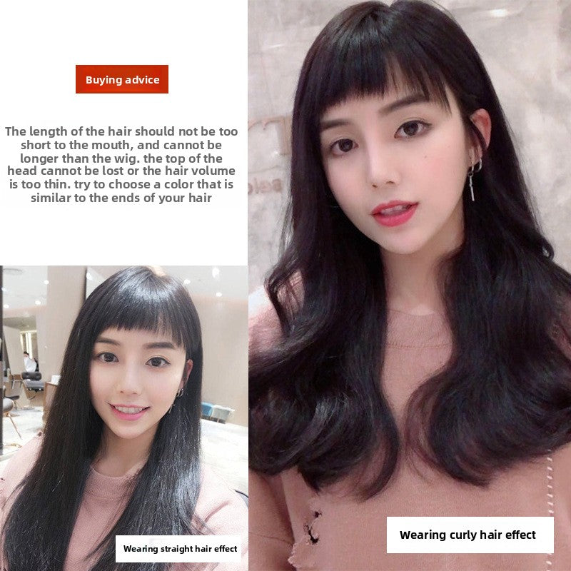 Long roll one-piece wig pieces