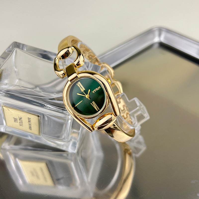 Vintage Button Bracelet Watch Fashion Quartz Women's Wristwatch. - Price Value Store