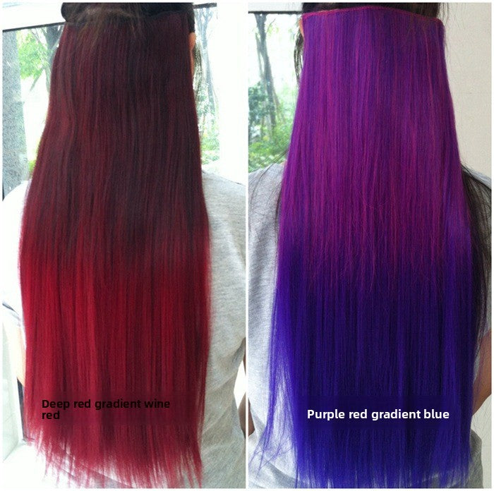 Matte lengthened thickened wig