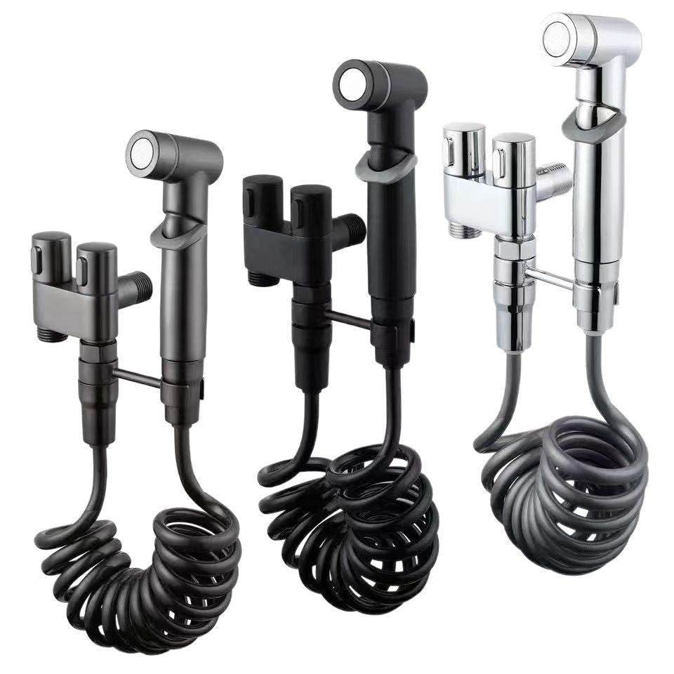One in and two out toilet flushing spray gun faucet - Price Value Store