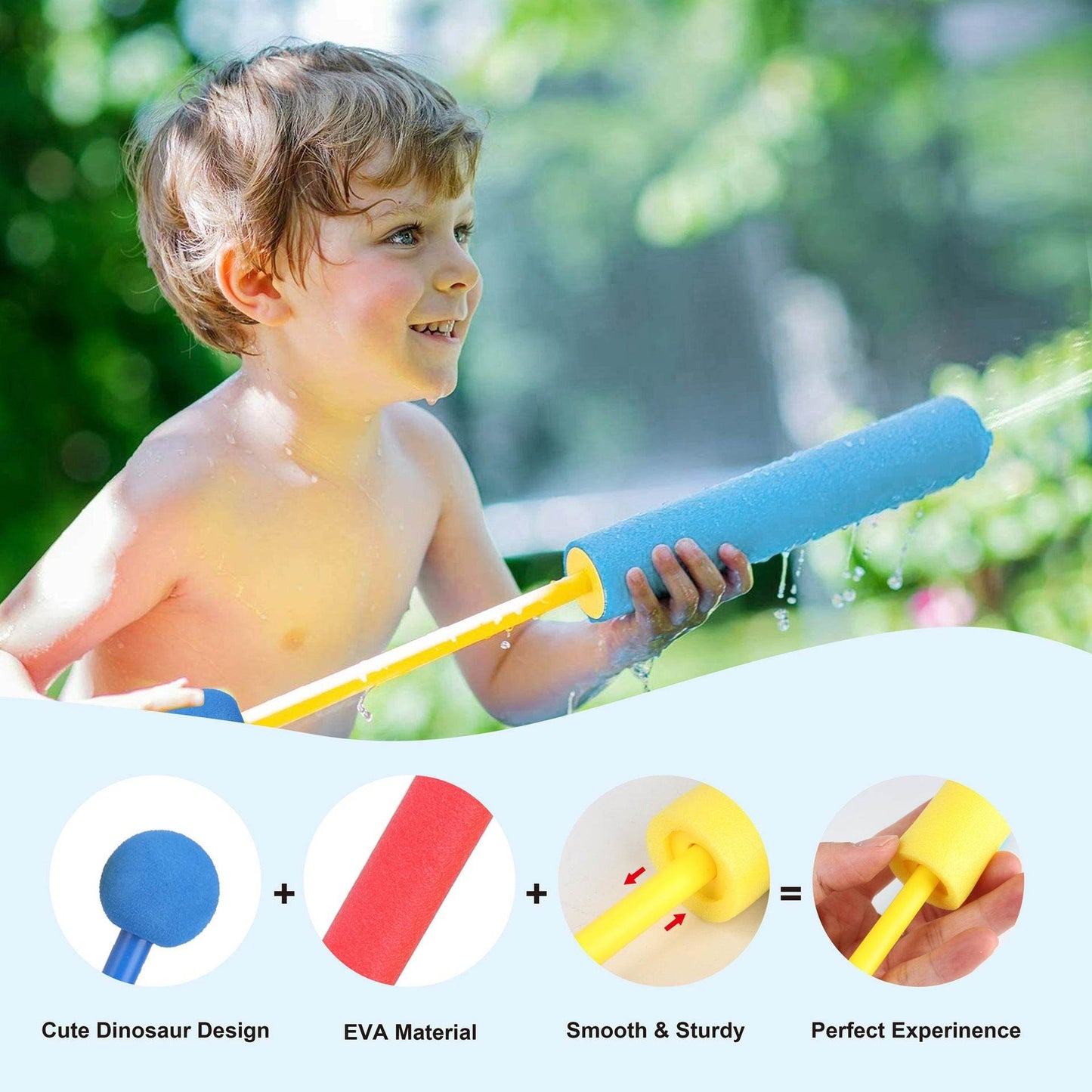 Straight tube foam water play pull-out toy - Price Value Store