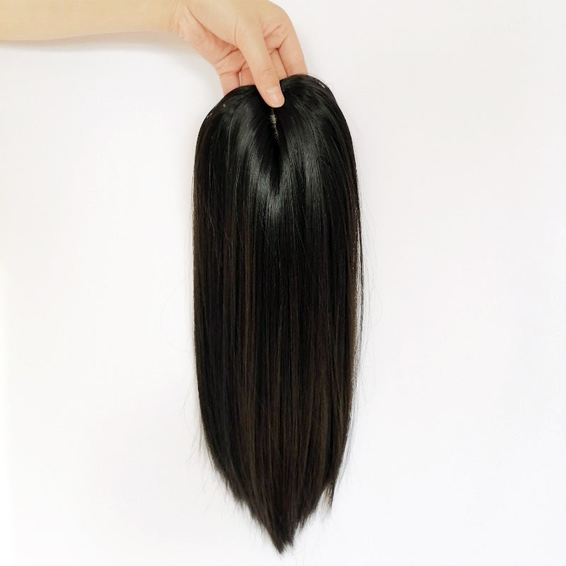 Middle Part Synthetic Hairpiece with Bangs