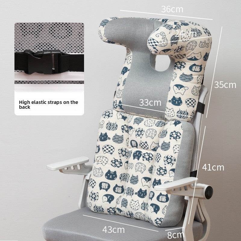 Ergonomic Office Sleeping Pillow for Neck and Back Support, Comfy Nap Headrest Cushion - Price Value Store