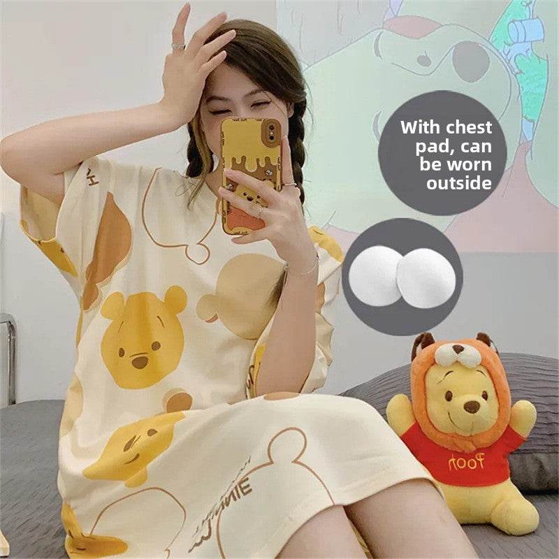 Sleeping dress with short sleeves - Price Value Store