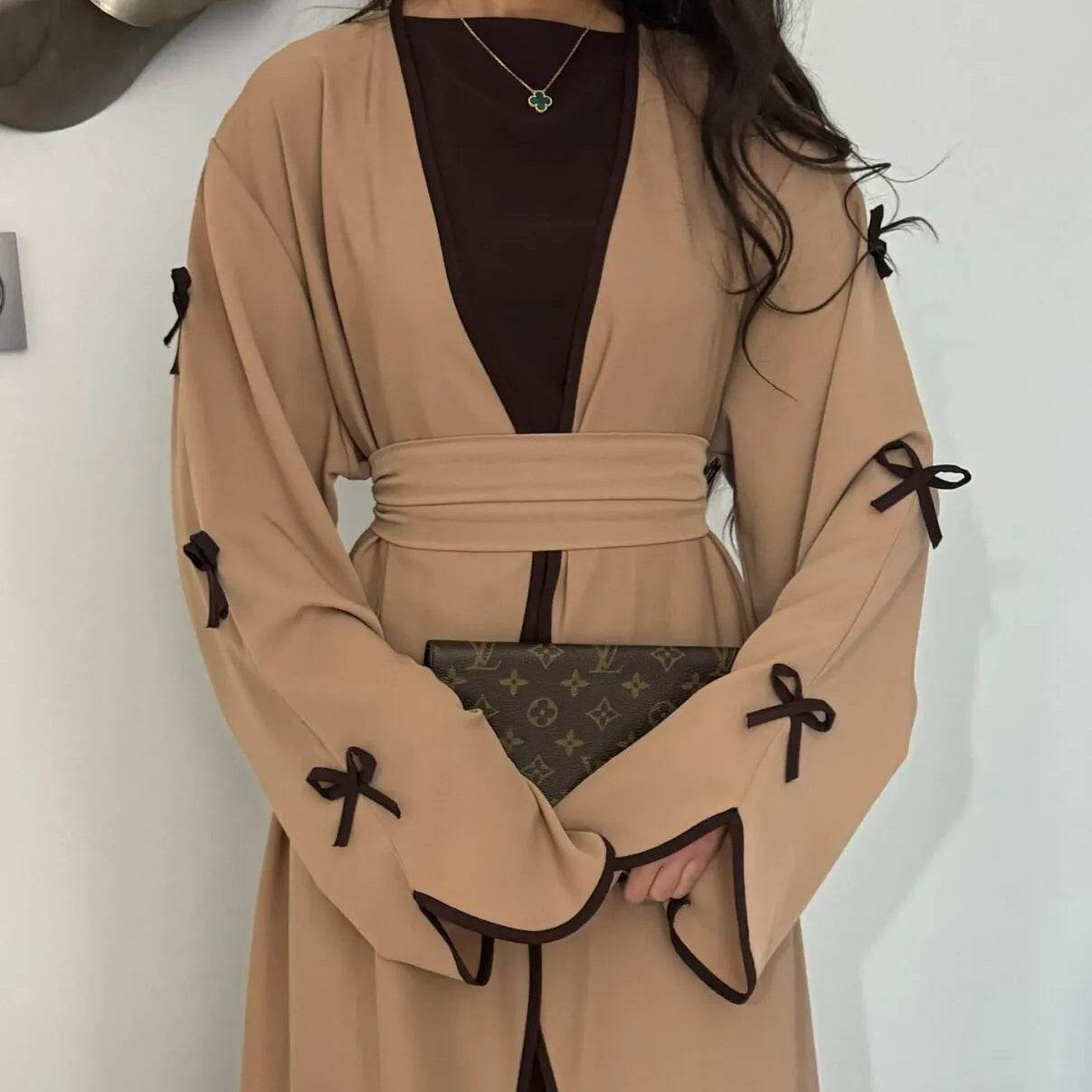 Belted long dress - Price Value Store