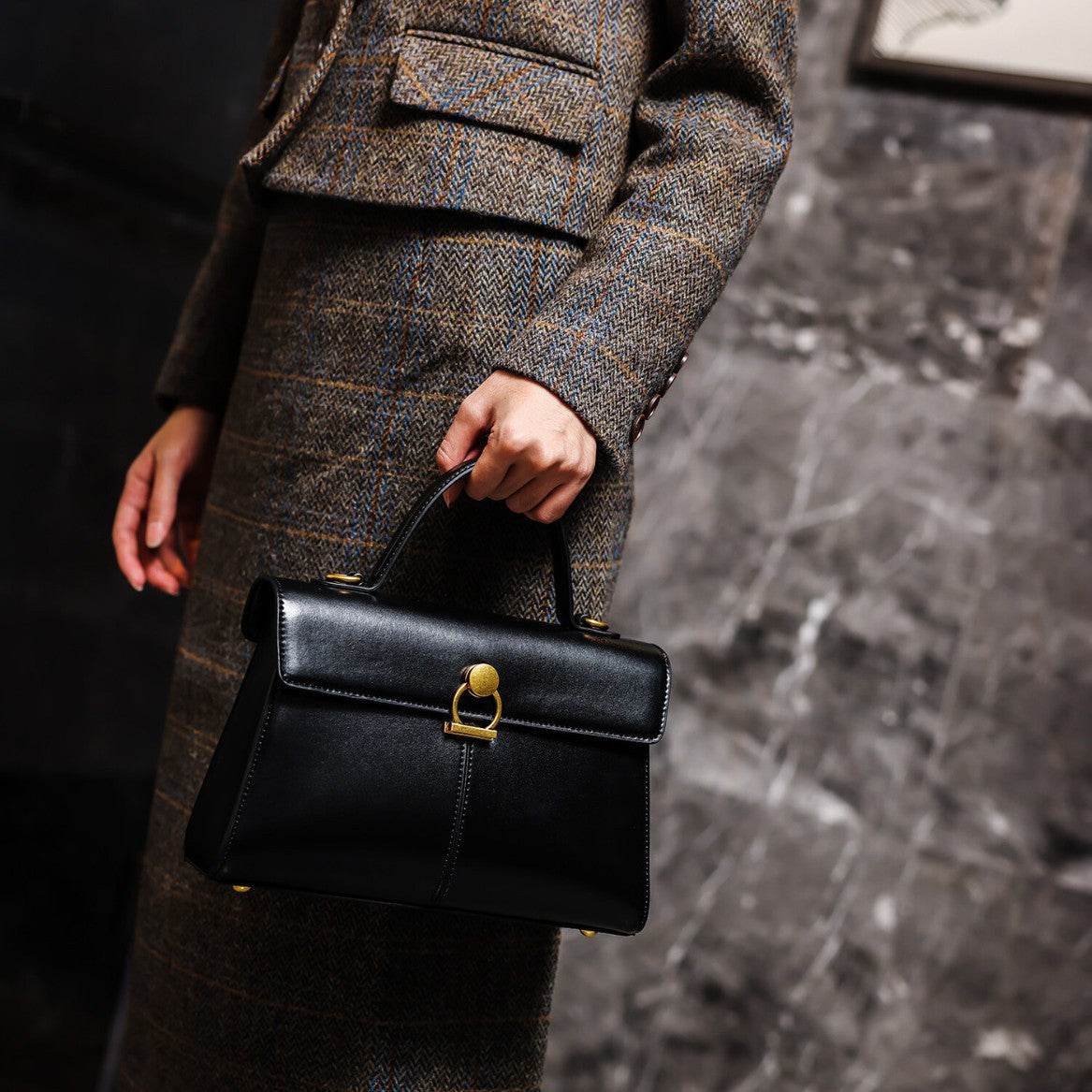 Retro Luxury Women's Small Square Bag for Commuting - Price Value Store