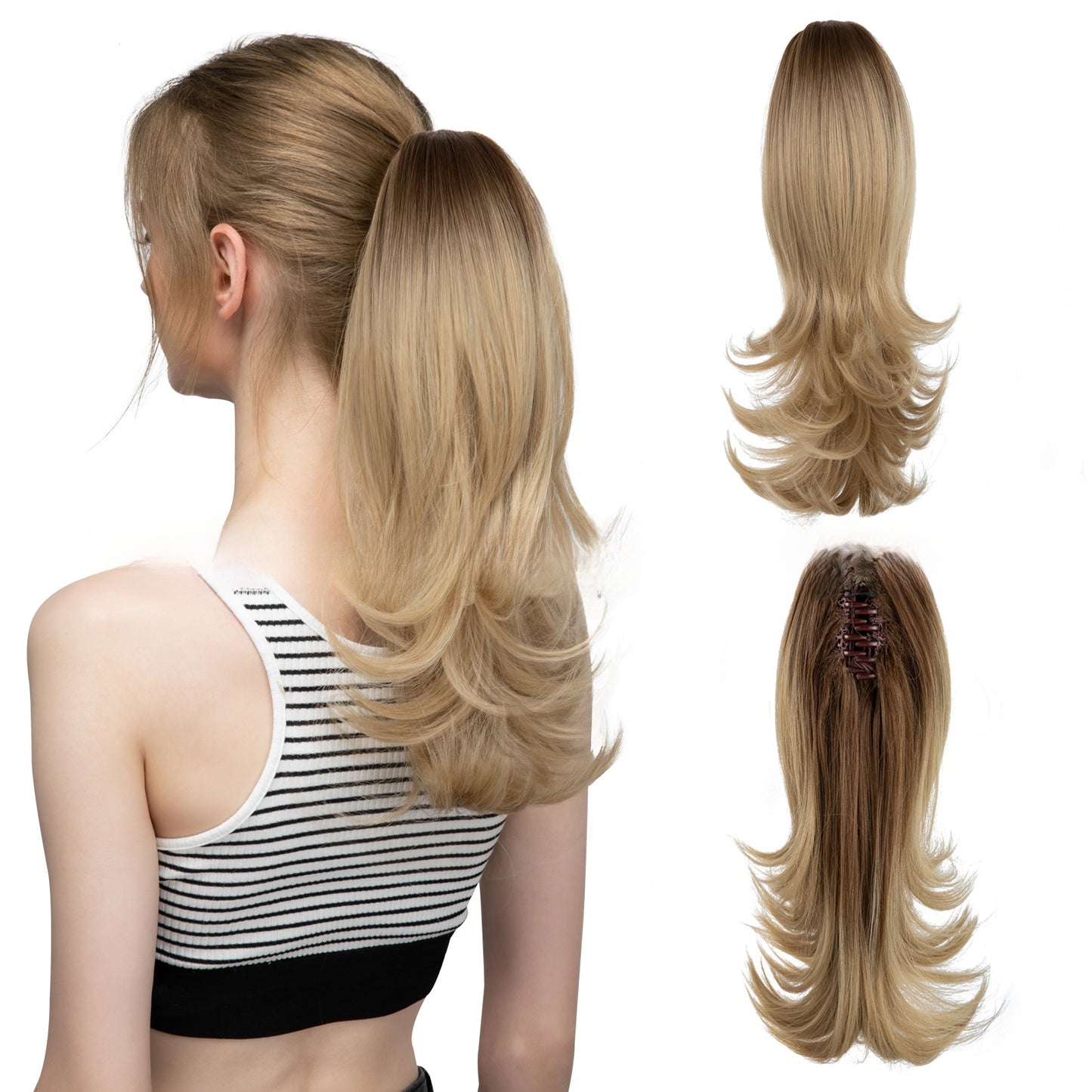 Synthetic Hair Clip-on Ponytail