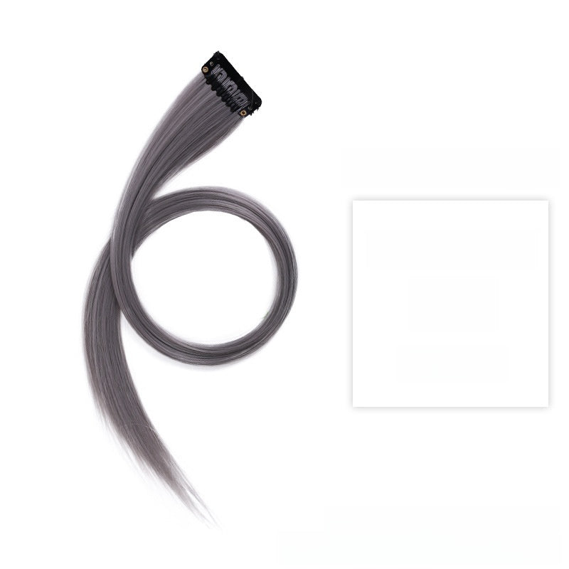 Colorful Hair Extension Piece High Temperature Silk