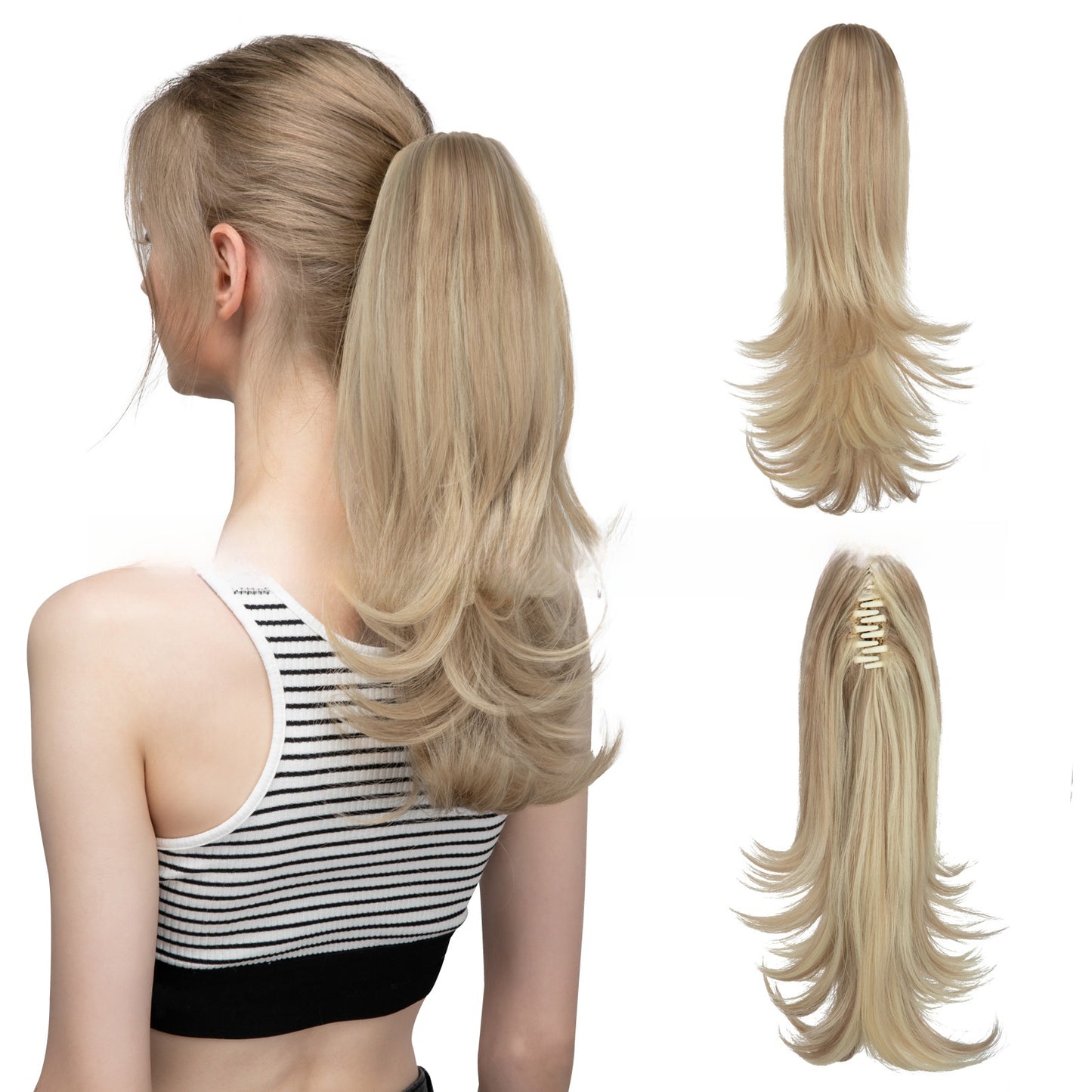 Synthetic Hair Clip-on Ponytail