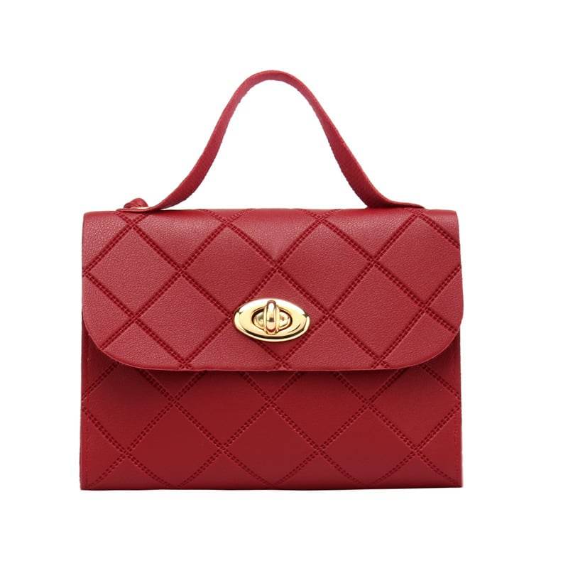 A small square bag with diamond-shaped stripes - Price Value Store