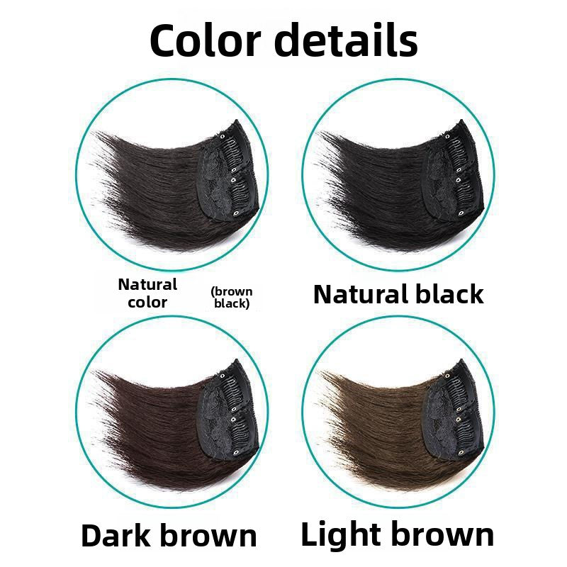 Wig women's full real hair pad hair piece
