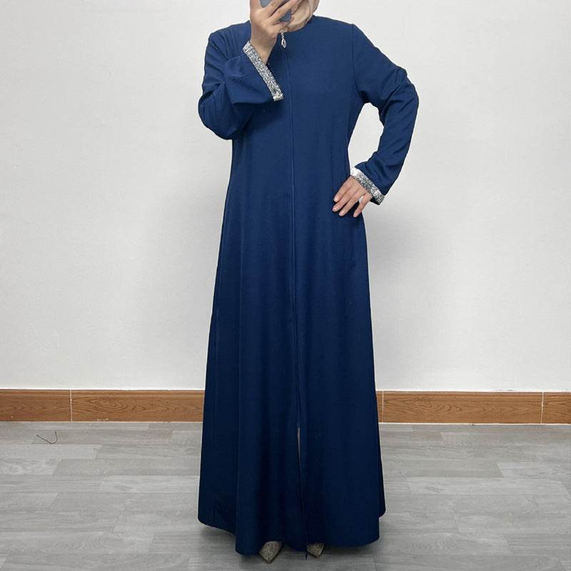 Zippered cardigan robe - Price Value Store